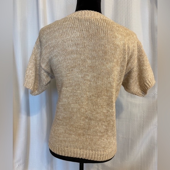 Russ Petites vintage knit short sleeve sweater size petite medium - Picture 3 of 6